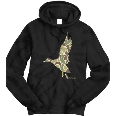 Flying Mallard Duck Camouflage Camo Duck Hunting Camo Hunter Tie Dye Hoodie