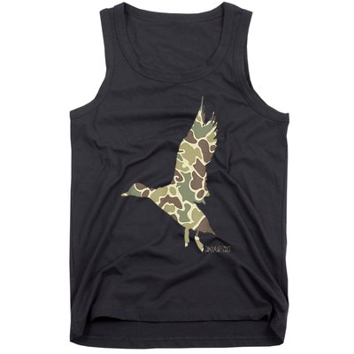 Flying Mallard Duck Camouflage Camo Duck Hunting Camo Hunter Tank Top