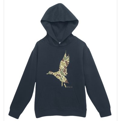 Flying Mallard Duck Camouflage Camo Duck Hunting Camo Hunter Urban Pullover Hoodie