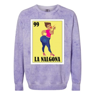 Funny Mexican Design For Hispanas La Chingona Colorblast Crewneck Sweatshirt