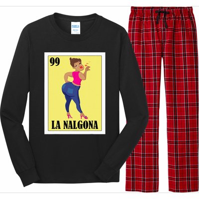 Funny Mexican Design For Hispanas La Chingona Long Sleeve Pajama Set