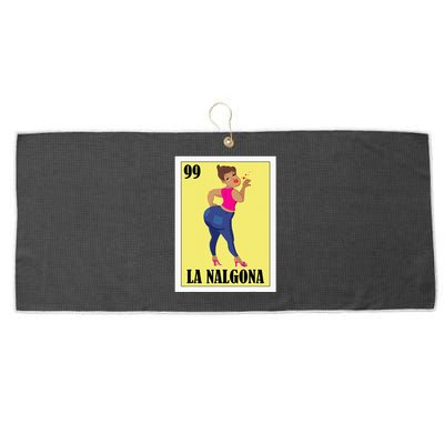 Funny Mexican Design For Hispanas La Chingona Large Microfiber Waffle Golf Towel