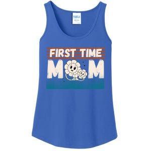 First MotherS Day New Mom Firsttime Mom Blooming Flower Meaningful Gift Ladies Essential Tank