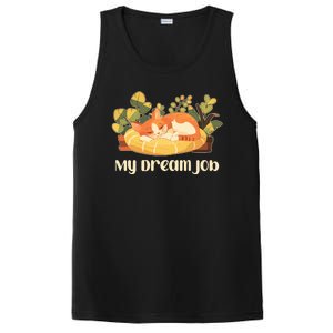 Funny My Dream Job Sleeping Cat PosiCharge Competitor Tank