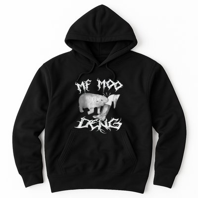 Funny Moo Deng (Metal) Hoodie