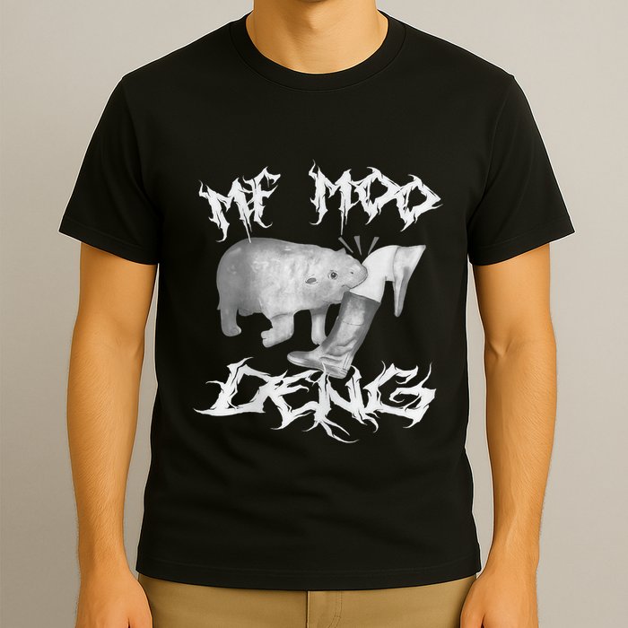 Funny Moo Deng (Metal) T-Shirt