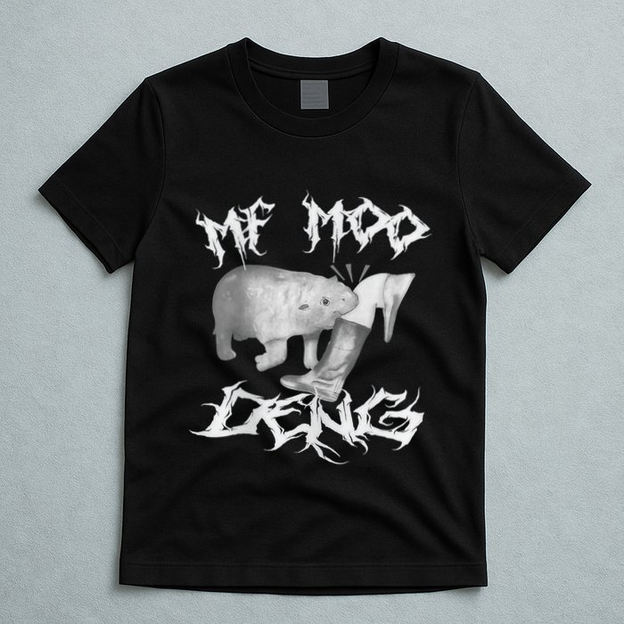 Funny Moo Deng (Metal) T-Shirt