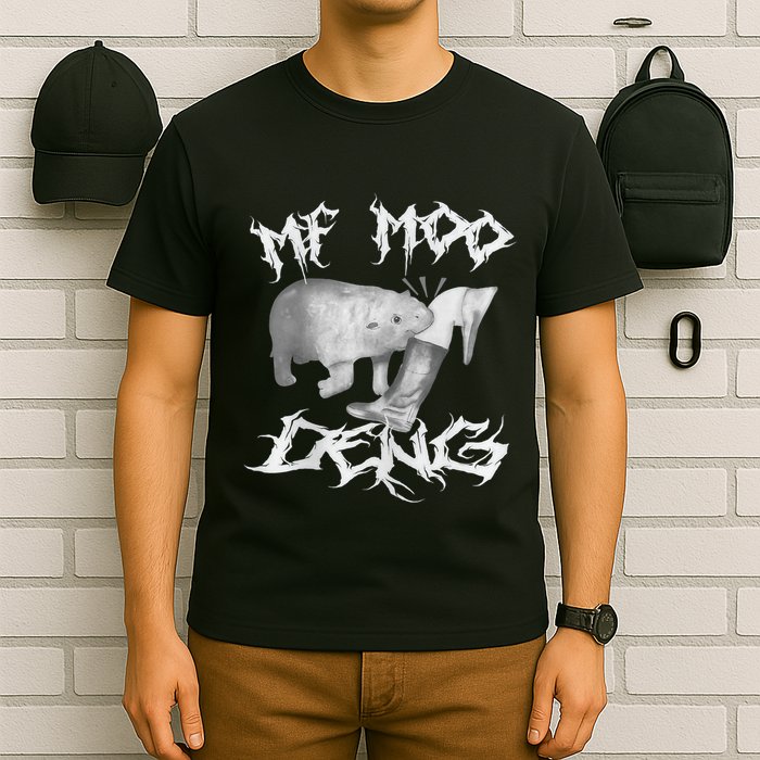 Funny Moo Deng (Metal) T-Shirt
