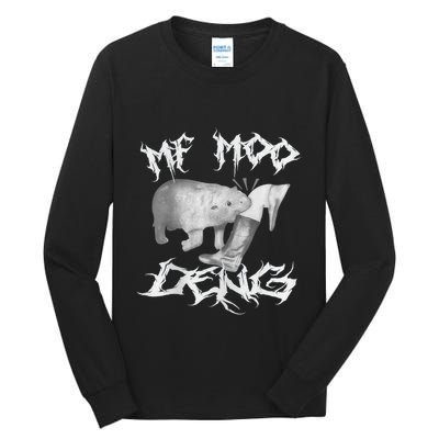 Funny Moo Deng (Metal) Tall Long Sleeve T-Shirt