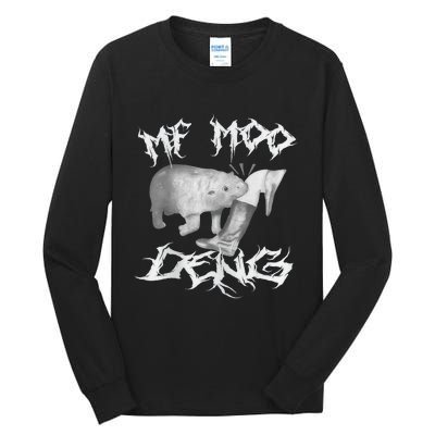 Funny Moo Deng (Metal) Tall Long Sleeve T-Shirt