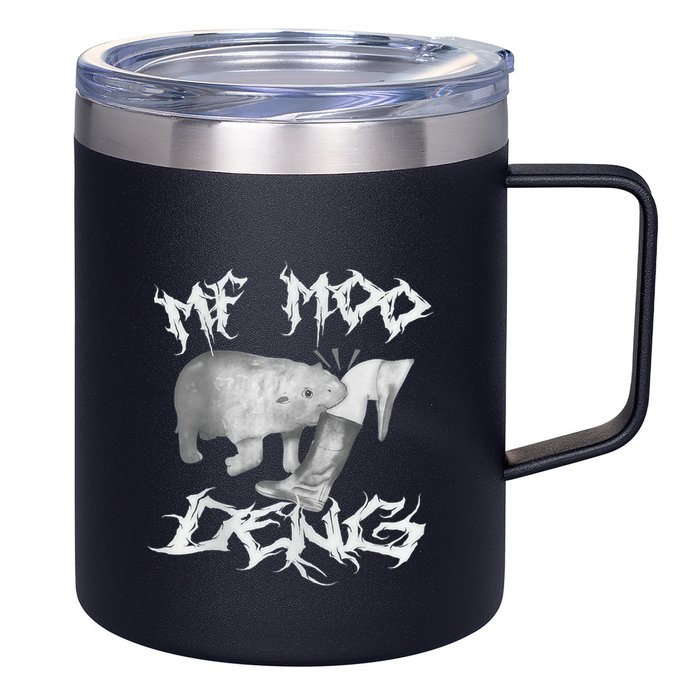 Funny Moo Deng (Metal) 12oz Stainless Steel Coffee Mug