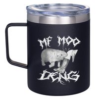 Funny Moo Deng (Metal) 12oz Stainless Steel Coffee Mug