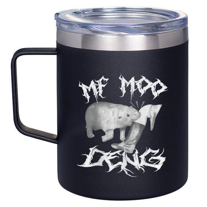 Funny Moo Deng (Metal) 12oz Stainless Steel Coffee Mug