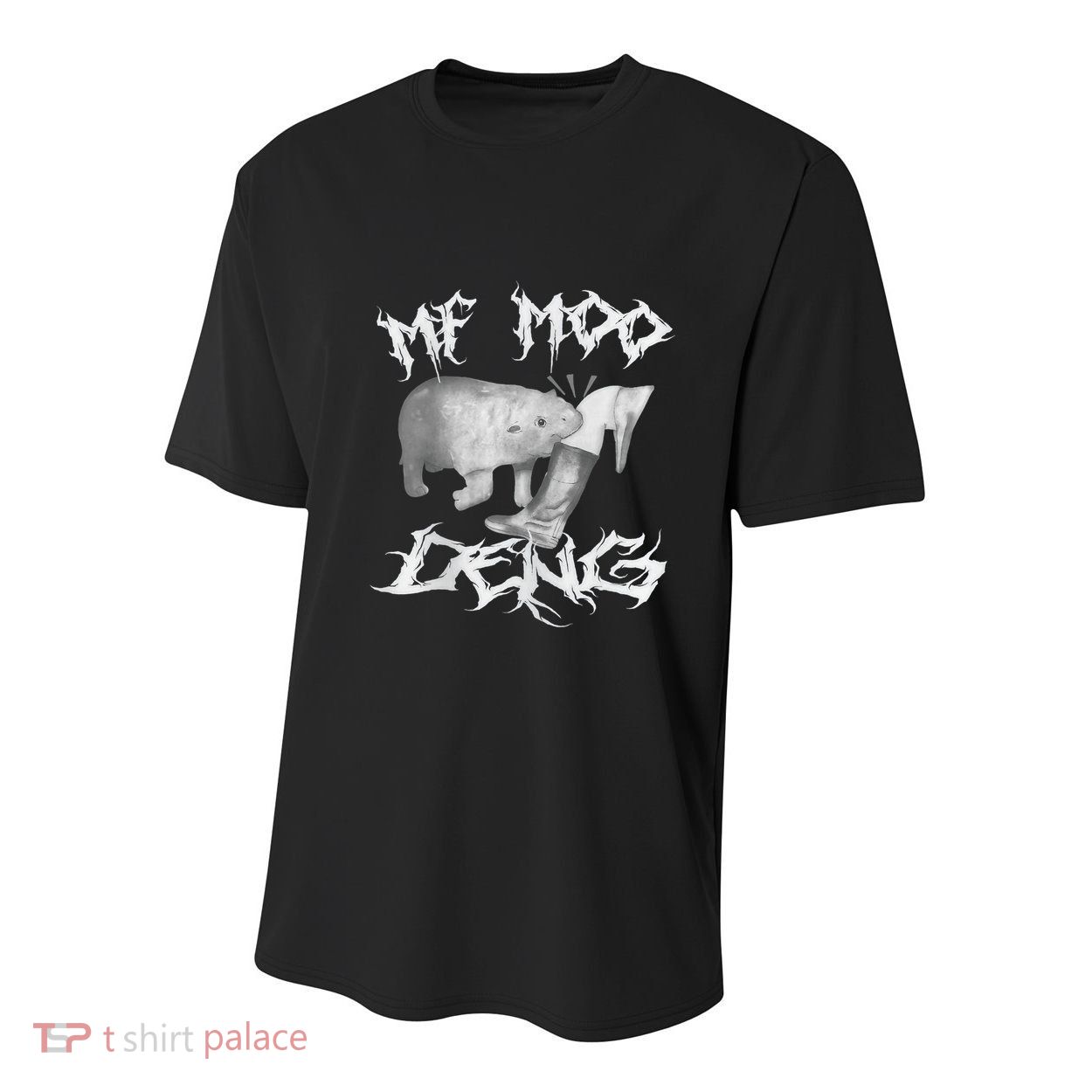 Funny Moo Deng (Metal) Youth Performance Sprint T-Shirt