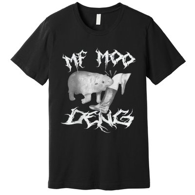 Funny Moo Deng (Metal) Premium T-Shirt