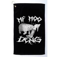 Funny Moo Deng (Metal) Golf Towel