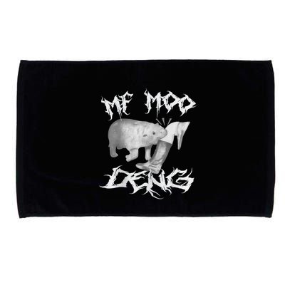 Funny Moo Deng (Metal) Microfiber Hand Towel