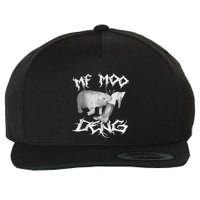 Funny Moo Deng (Metal) Wool Snapback Cap