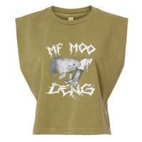 Funny Moo Deng (Metal) Garment-Dyed Women's Muscle Tee