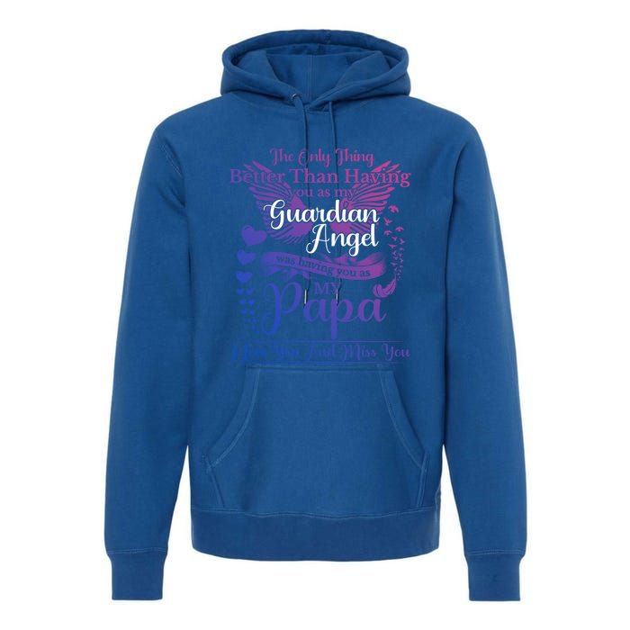 For My Dad In Heaven I Love You Miss You Memorial Day Gift Premium Hoodie