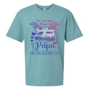 For My Dad In Heaven I Love You Miss You Memorial Day Gift Sueded Cloud Jersey T-Shirt