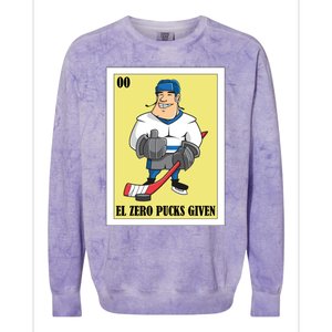 Funny Mexican Design For Hockey El Zero Pucks Given Gift Colorblast Crewneck Sweatshirt