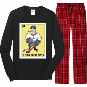 Funny Mexican Design For Hockey El Zero Pucks Given Gift Long Sleeve Pajama Set