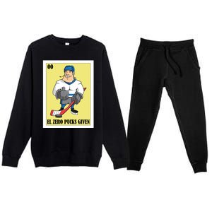 Funny Mexican Design For Hockey El Zero Pucks Given Gift Premium Crewneck Sweatsuit Set