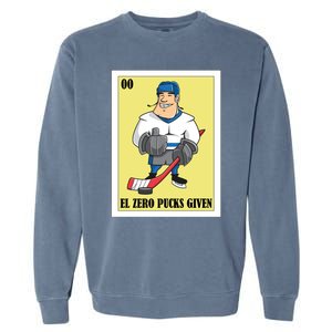 Funny Mexican Design For Hockey El Zero Pucks Given Gift Garment-Dyed Sweatshirt