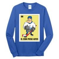 Funny Mexican Design For Hockey El Zero Pucks Given Gift Tall Long Sleeve T-Shirt