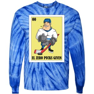 Funny Mexican Design For Hockey El Zero Pucks Given Gift Tie-Dye Long Sleeve Shirt