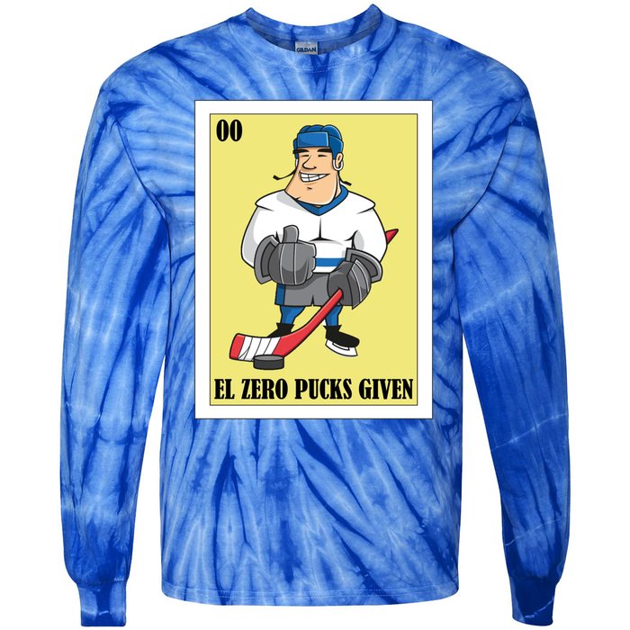 Funny Mexican Design For Hockey El Zero Pucks Given Gift Tie-Dye Long Sleeve Shirt