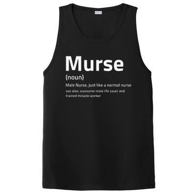 Funny Murse Definition I Male Nurse PosiCharge Competitor Tank