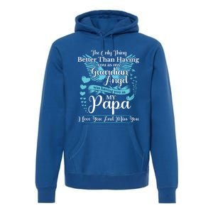 For My Dad In Heaven I Love You Miss You Memorial Day Gift Premium Hoodie