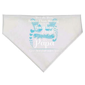 For My Dad In Heaven I Love You Miss You Memorial Day Gift USA-Made Doggie Bandana