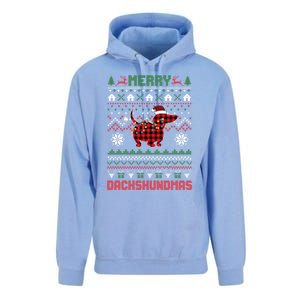 Funny Merry Dachshundmas Ugly Christmas Sweater Dachshund Gift Unisex Surf Hoodie