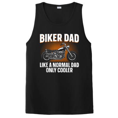 Funny Motorcycle Dad Design For Grandpa Motorbike Rider PosiCharge Competitor Tank