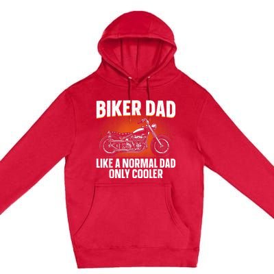 Funny Motorcycle Dad Design For Grandpa Motorbike Rider Premium Pullover Hoodie