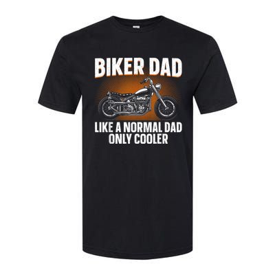 Funny Motorcycle Dad Design For Grandpa Motorbike Rider Softstyle CVC T-Shirt