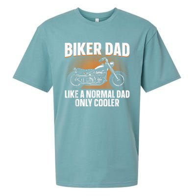 Funny Motorcycle Dad Design For Grandpa Motorbike Rider Sueded Cloud Jersey T-Shirt