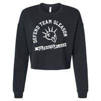 Foster Moreau Defend Team Gleason No White Flags Cropped Pullover Crew