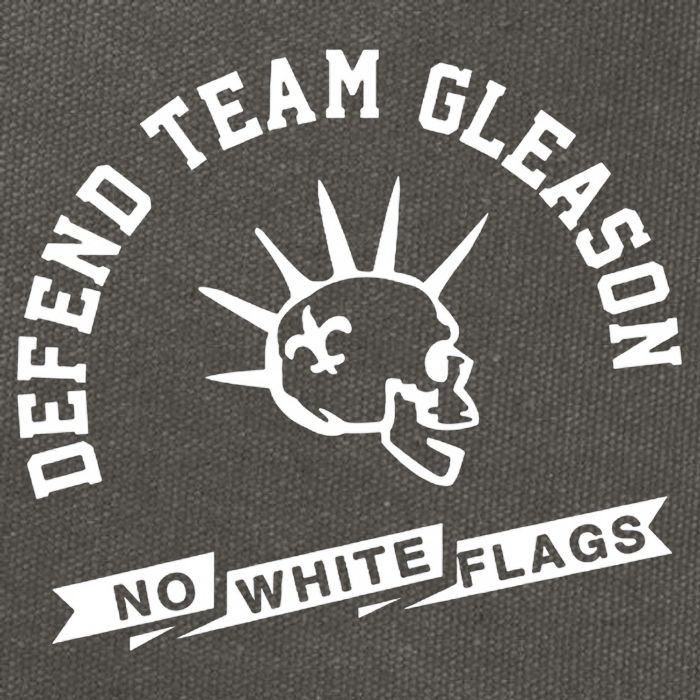 Foster Moreau Defend Team Gleason No White Flags Cotton Canvas Backpack