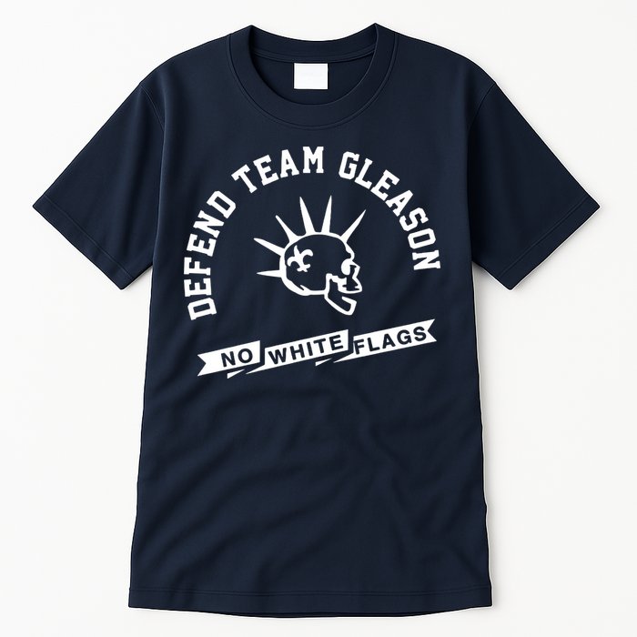 Foster Moreau Defend Team Gleason No White Flags Tall T-Shirt