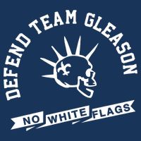 Foster Moreau Defend Team Gleason No White Flags Drawstring Bag