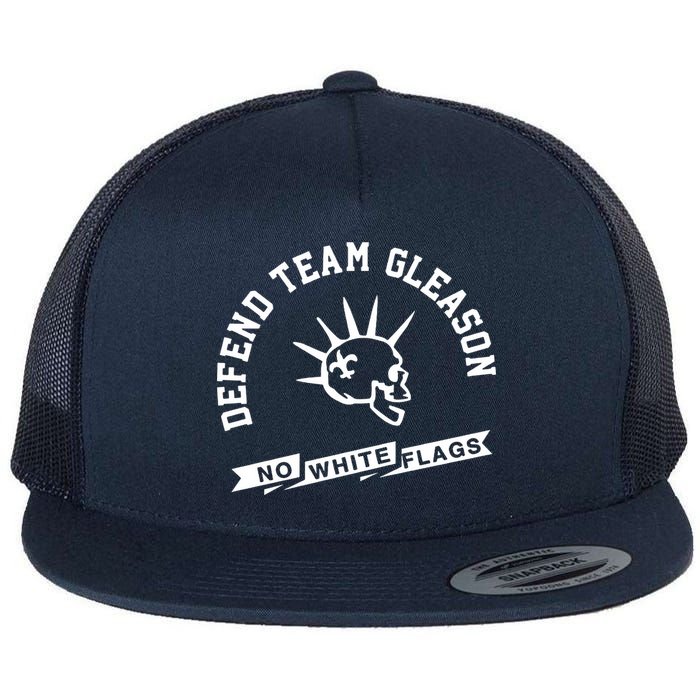 Foster Moreau Defend Team Gleason No White Flags Flat Bill Trucker Hat
