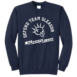 Foster Moreau Defend Team Gleason No White Flags Tall Sweatshirt