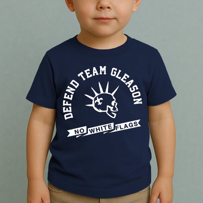 Foster Moreau Defend Team Gleason No White Flags Toddler T-Shirt