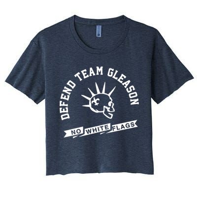 Foster Moreau Defend Team Gleason No White Flags Crop Top