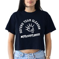 Foster Moreau Defend Team Gleason No White Flags Crop Top