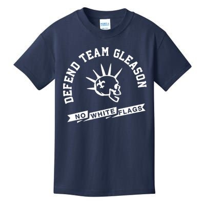 Foster Moreau Defend Team Gleason No White Flags Kids T-Shirt
